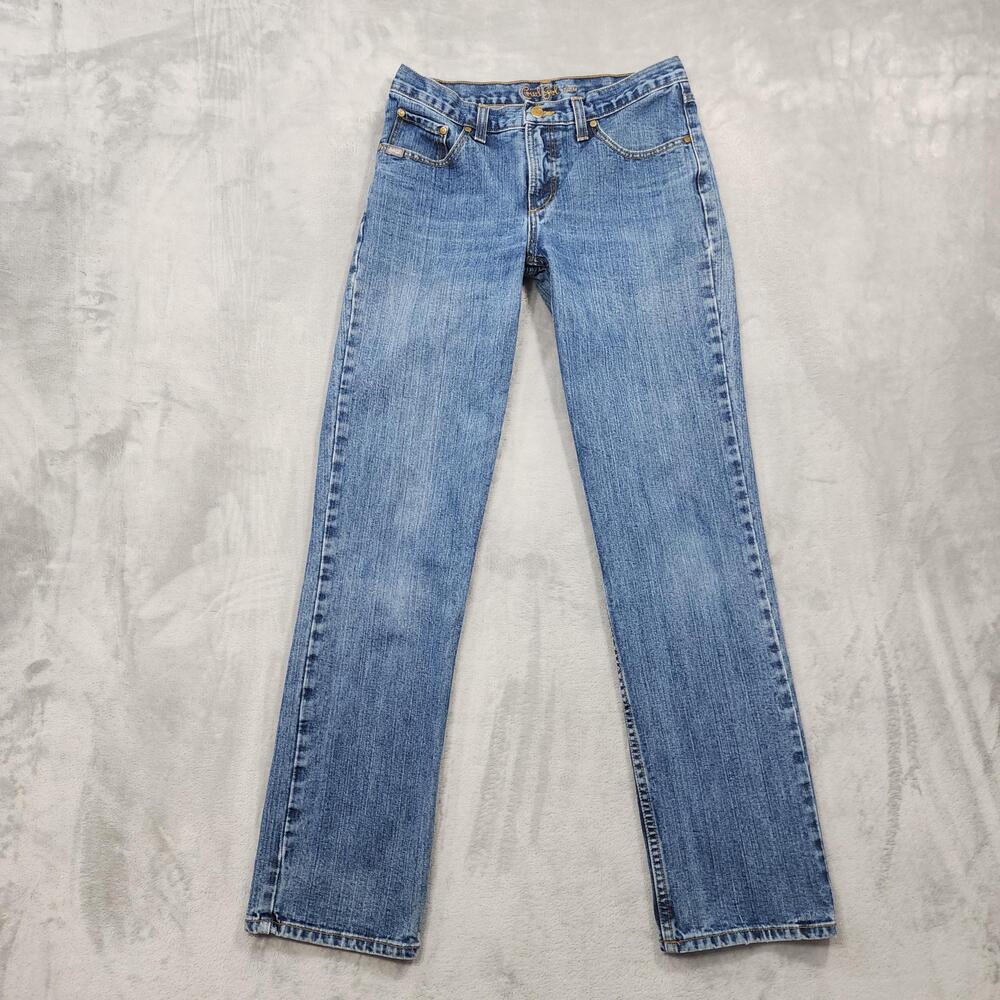 Vintage Cruel Girl Jeans Womens 9 LONG Juniors Blue Mid Rise Slim Straight Denim